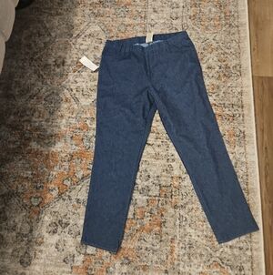 Faded Glory Dark Blue Slim Straight Chinos